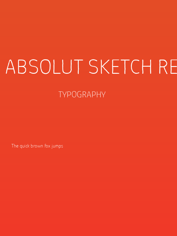 Absolut Sketch Reduced Thin Poster