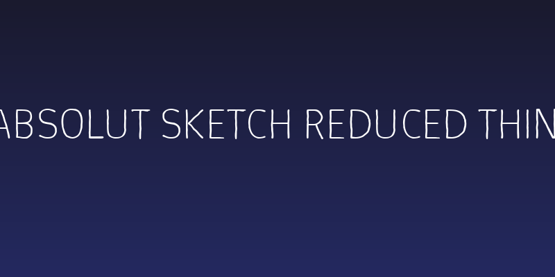 Absolut Sketch Reduced Thin Social Header