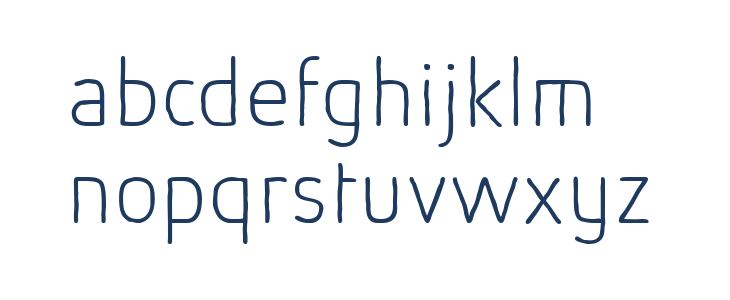 Absolut Sketch Reduced Thin Lowercase