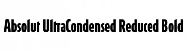 Absolut UltraCondensed Reduced Bold  لخطوط تنزيل
