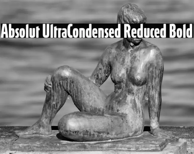 Absolut UltraCondensed Reduced Bold Font examples