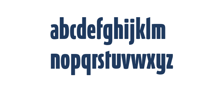 Absolut UltraCondensed Reduced Bold Lowercase