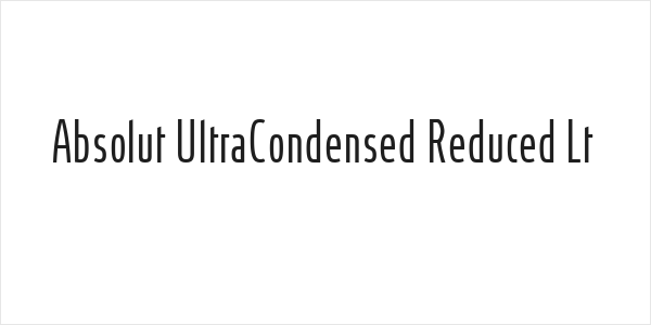 Absolut UltraCondensed Reduced Lt Logo