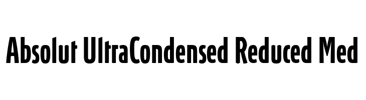 Absolut UltraCondensed Reduced Med  नि: शुल्क फ़ॉन्ट्स डाउनलोड