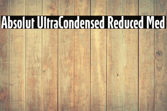 Absolut UltraCondensed Reduced Med Example 2