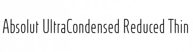 Absolut UltraCondensed Reduced Thin  لخطوط تنزيل