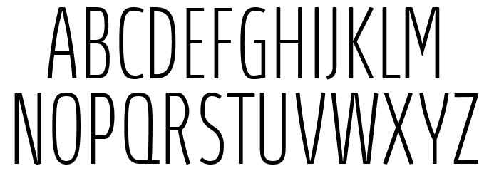 Absolut UltraCondensed Reduced Thin Font OTHER CHARS