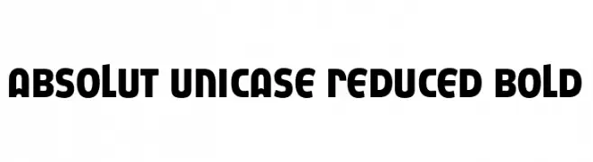 Absolut Unicase Reduced Bold  لخطوط تنزيل