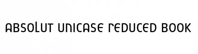 Absolut Unicase Reduced Book  لخطوط تنزيل