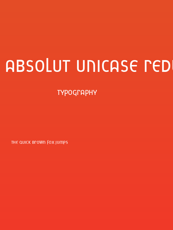 Absolut Unicase Reduced Book Poster