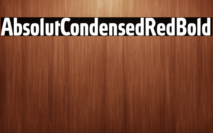 AbsolutCondensedRed-Bold Example 2