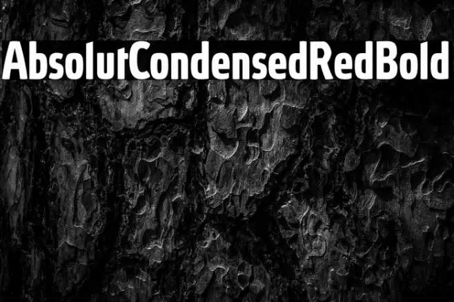 AbsolutCondensedRed-Bold Font examples