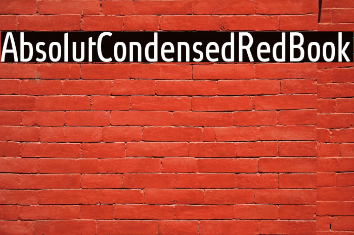 AbsolutCondensedRed-Book Example 1