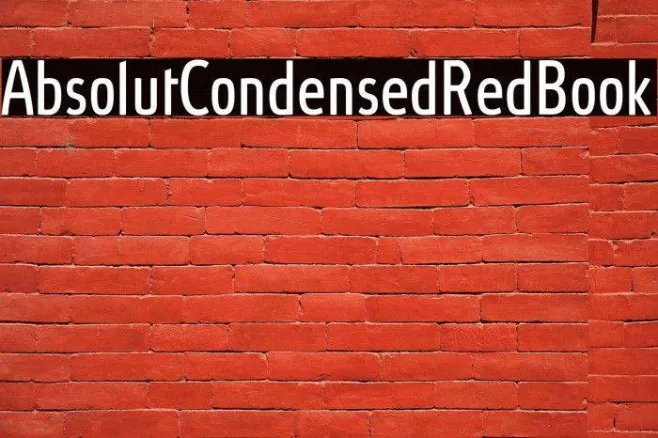 AbsolutCondensedRed-Book Example 1