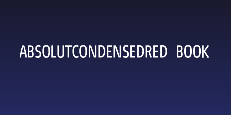 AbsolutCondensedRed-Book Social Header