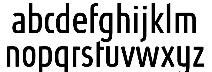 AbsolutCondensedRed-Book Font LOWERCASE