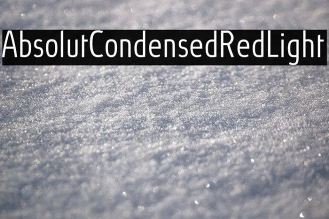 AbsolutCondensedRed-Light Example 1