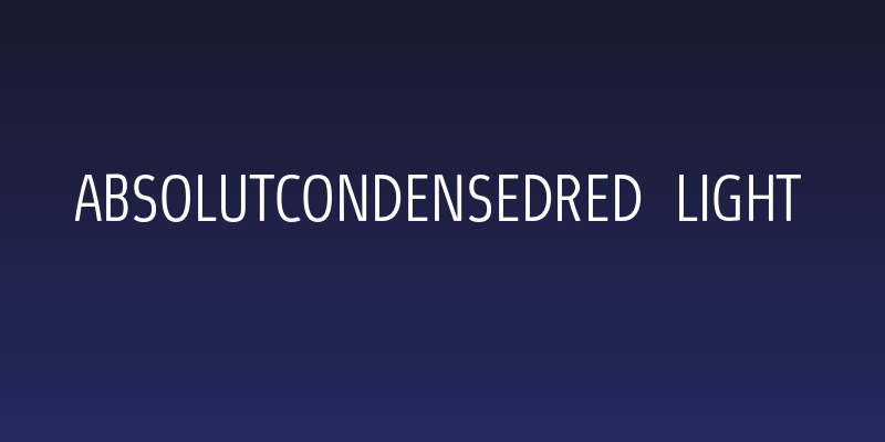 AbsolutCondensedRed-Light Social Header
