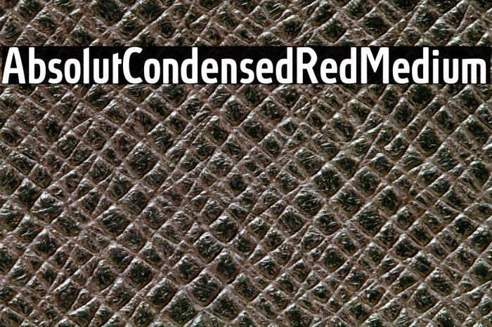 AbsolutCondensedRed-Medium Example 1