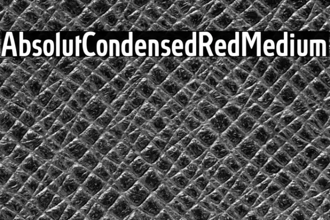 AbsolutCondensedRed-Medium Font examples