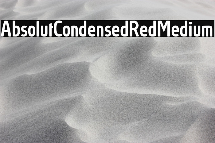 AbsolutCondensedRed-Medium Example 3