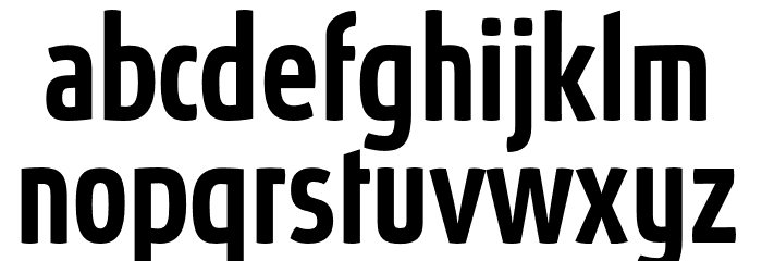AbsolutCondensedRed-Medium Шрифта строчной