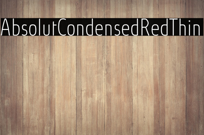 AbsolutCondensedRed-Thin Example 2