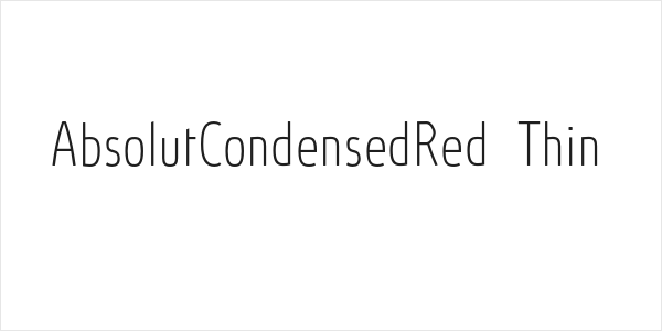 AbsolutCondensedRed-Thin Logo