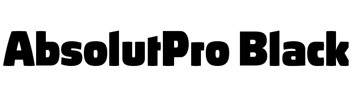 AbsolutPro-Black Font