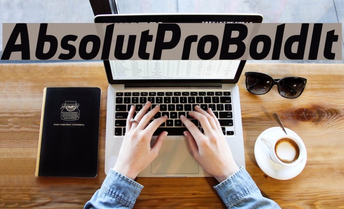 AbsolutPro-BoldIt フォント examples