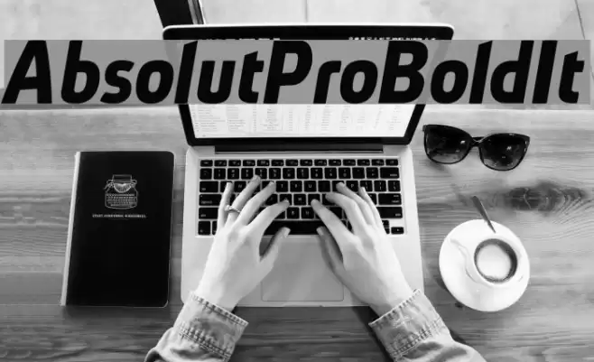 AbsolutPro-BoldIt フォント examples