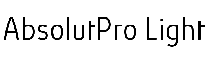 AbsolutPro-Light Font