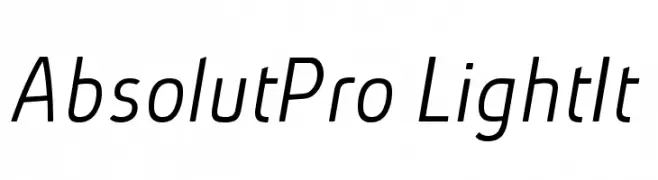 AbsolutPro-LightIt  Скачать бесплатные шрифты