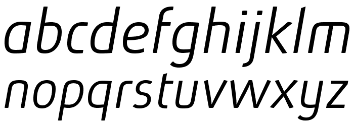 AbsolutPro-LightIt Font LOWERCASE