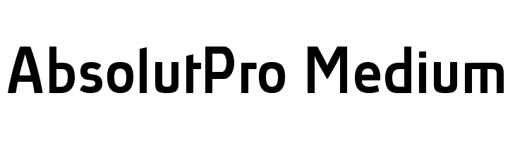 AbsolutPro-Medium Font