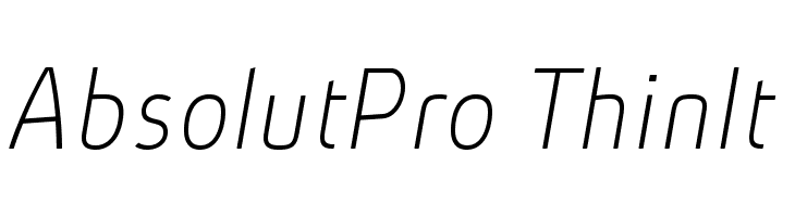 AbsolutPro-ThinIt Font