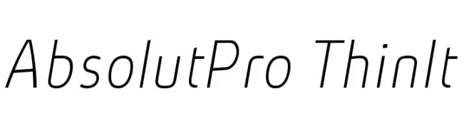 AbsolutPro-ThinIt  Скачать бесплатные шрифты