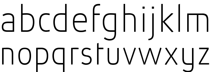 AbsolutPro-Thin Font LOWERCASE