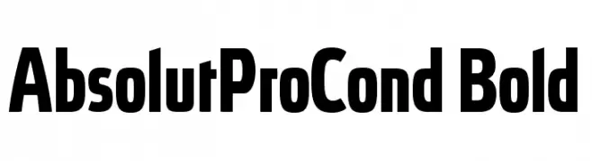 AbsolutProCond-Bold  Скачать бесплатные шрифты