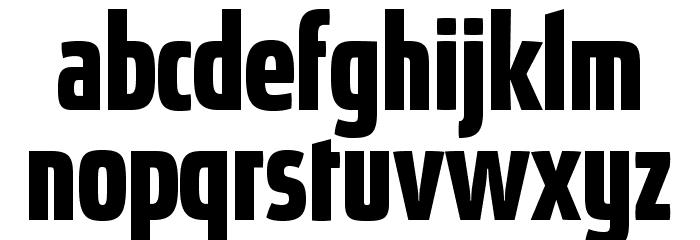 AbsolutProCond-Bold Font LOWERCASE