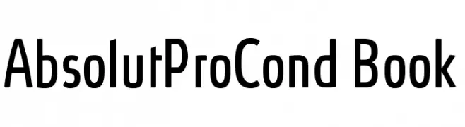 AbsolutProCond-Book  Free Fonts Download