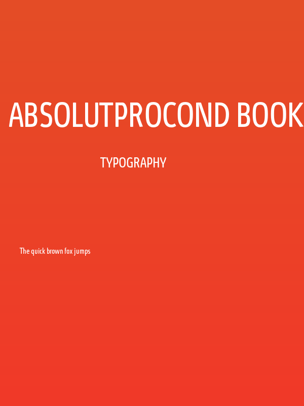 AbsolutProCond-Book Poster