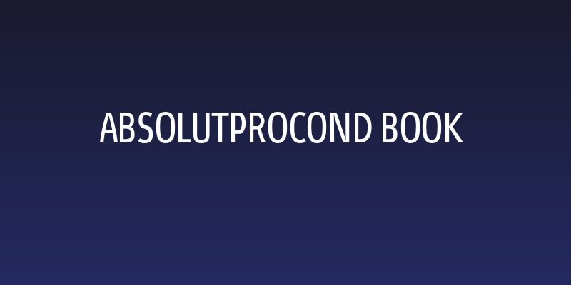 AbsolutProCond-Book Social Header