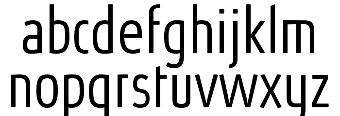 AbsolutProCond-Light Font LOWERCASE