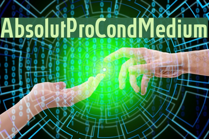 AbsolutProCond-Medium Font examples
