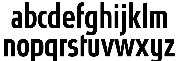 AbsolutProCond-Medium Font LOWERCASE