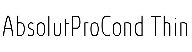 AbsolutProCond-Thin Font