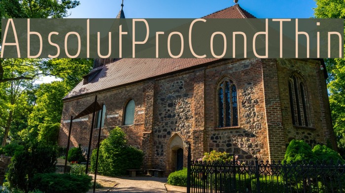 AbsolutProCond-Thin Font examples