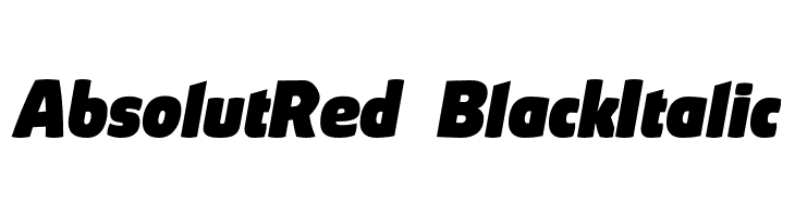 AbsolutRed-BlackItalic  Frei Schriftart Herunterladen