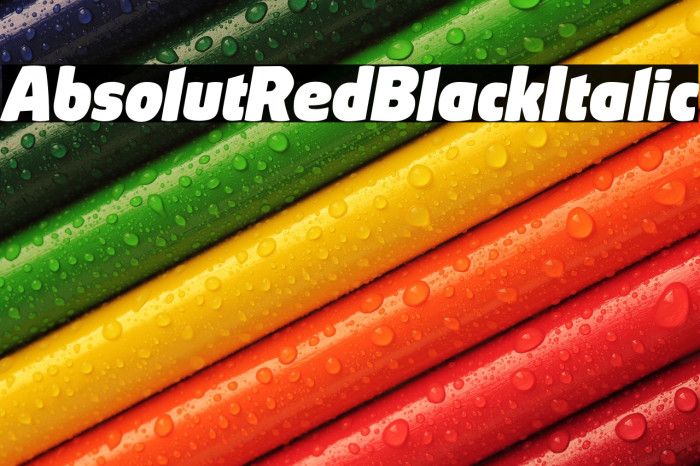 AbsolutRed-BlackItalic Example 3